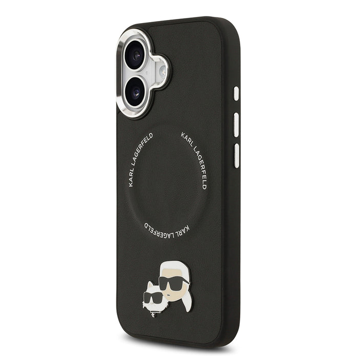 Karl Lagerfeld iPhone 17 Metal Detaylı K&C PU Deri MagSafe Uyumlu Kılıf