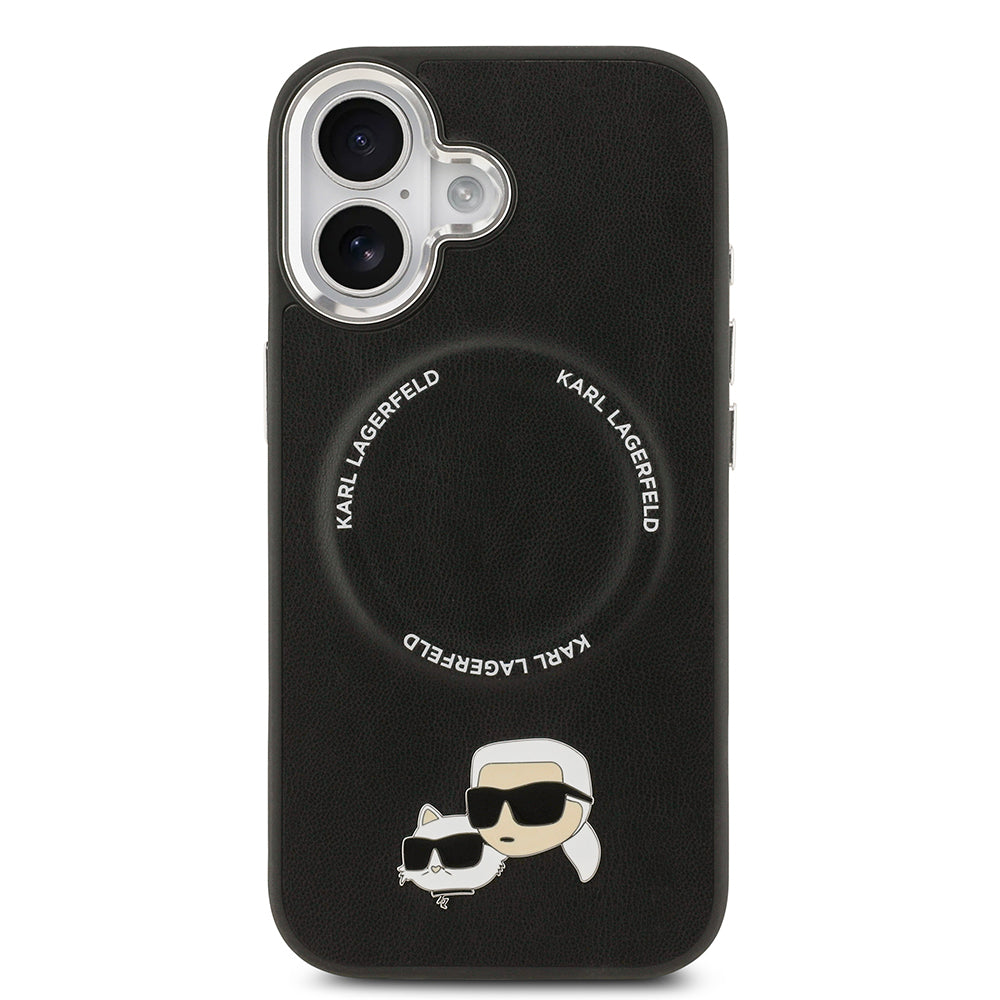 Karl Lagerfeld iPhone 17 Metal Detaylı K&C PU Deri MagSafe Uyumlu Kılıf