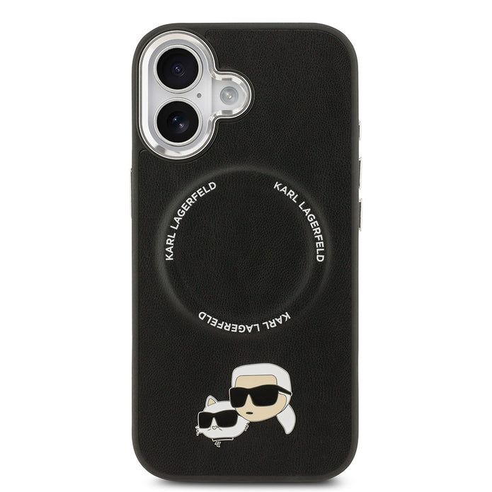 Karl Lagerfeld iPhone 17 Metal Detaylı K&C PU Deri MagSafe Uyumlu Kılıf