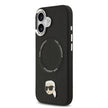 Karl Lagerfeld iPhone 17 Metal Detaylı PU Deri MagSafe Uyumlu Kılıf