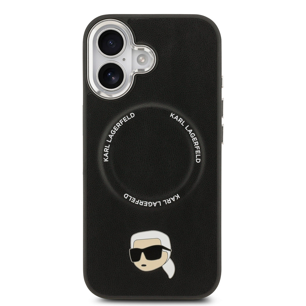Karl Lagerfeld iPhone 17 Metal Detaylı PU Deri MagSafe Uyumlu Kılıf