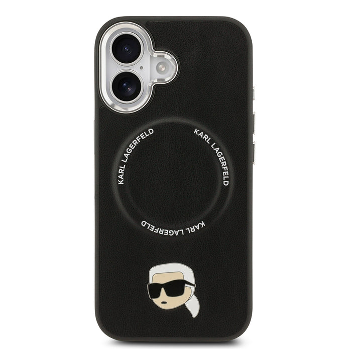 Karl Lagerfeld iPhone 17 Metal Detaylı PU Deri MagSafe Uyumlu Kılıf