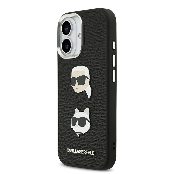 Karl Lagerfeld iPhone 17 Metal Logolu K&C Heads Pin Kılıf