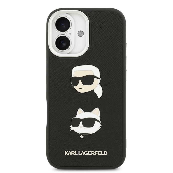 Karl Lagerfeld iPhone 17 Metal Logolu K&C Heads Pin Kılıf