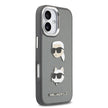 Karl Lagerfeld iPhone 17 Metal Logolu K&C Heads Pin Kılıf