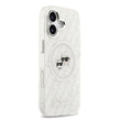 Karl Lagerfeld iPhone 17 Parlayan Simli Karl & Choupette Heads Kılıf