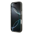 Karl Lagerfeld iPhone 17 Parlayan Simli Karl & Choupette Sketch Logo Kılıf