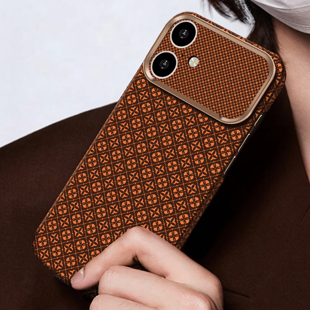 Zore Paris iPhone 17 Velix Retro Çiçek Desenli Sert PC MagSafe Uyumlu Kılıf – Fotoğraf 5
