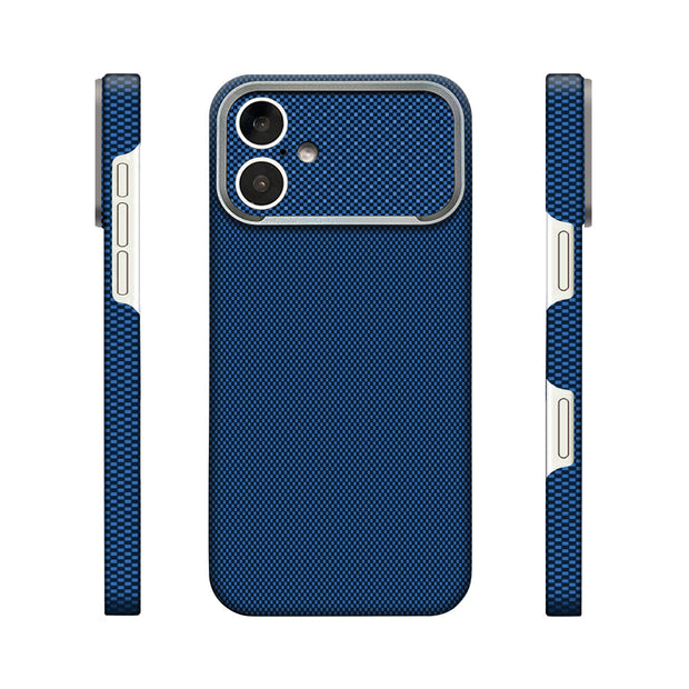 Zore Paris iPhone 17 Zerre 400D Aramid Desenli Sert PC MagSafe Uyumlu Kılıf – Fotoğraf 2