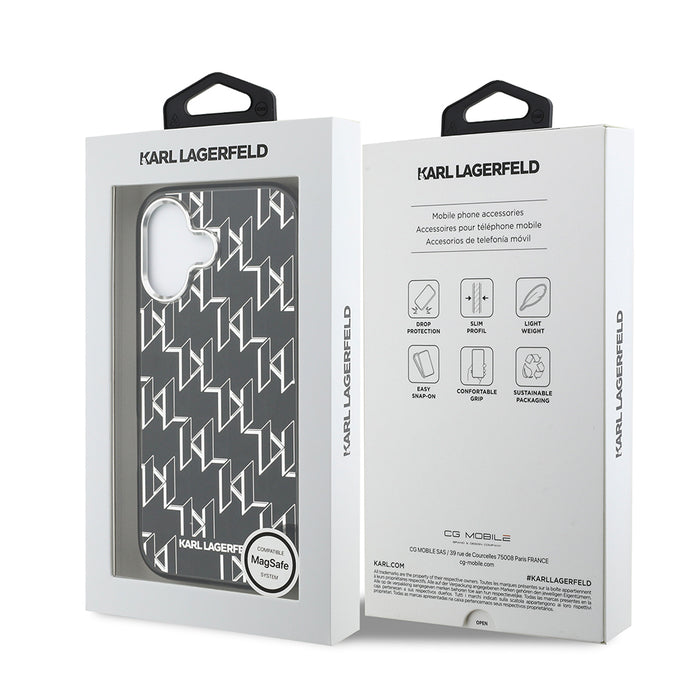 Karl Lagerfeld iPhone 17 IML Baskılı Monogram MagSafe Uyumlu Kılıf