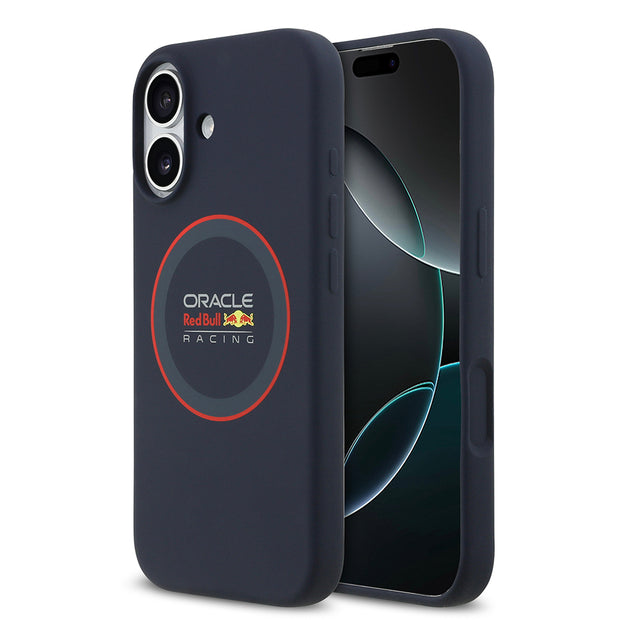 Red Bull Racing iPhone 17 Kırmızı Halkalı Logolu Silikon MagSafe Uyumlu Kılıf – Fotoğraf 1