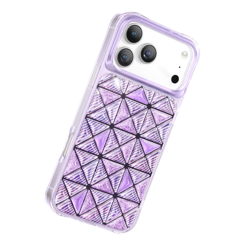 Zore Paris iPhone 17 Pro Kairo 3D Buz Blok TPU Kılıf – Fotoğraf 3
