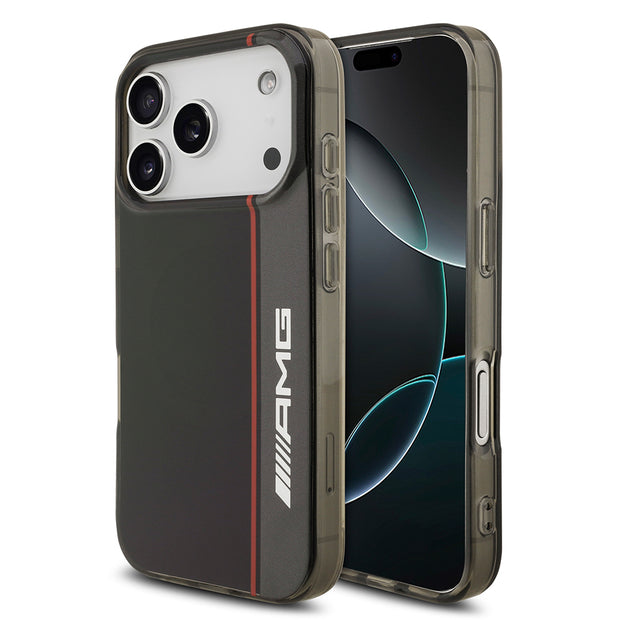 AMG iPhone 17 Pro Uyumlu IML Baskı Logolu Çift Katmanlı Bow Lines MagSafe Uyumlu Kılıf – Fotoğraf 1