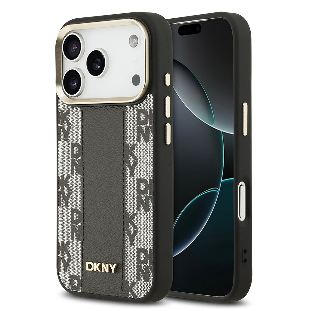 DKNY iPhone 17 Pro Checkered Pattern 3D MagSafe Uyumlu Kılıf – Fotoğraf 5
