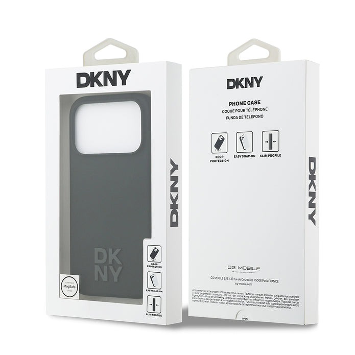 DKNY iPhone 17 Pro Metal Logolu Silikon MagSafe Uyumlu Kılıf – Fotoğraf 5