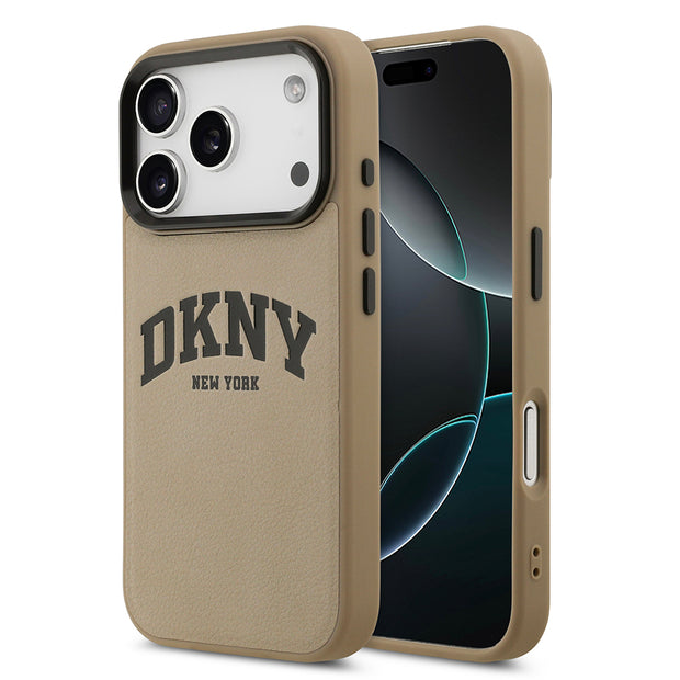 DKNY iPhone 17 Pro Kabartmalı PU Deri MagSafe Uyumlu Kılıf – Fotoğraf 7