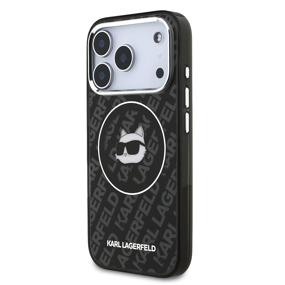 Karl Lagerfeld iPhone 17 Pro IML Baskılı Choupette Heads Kılıf