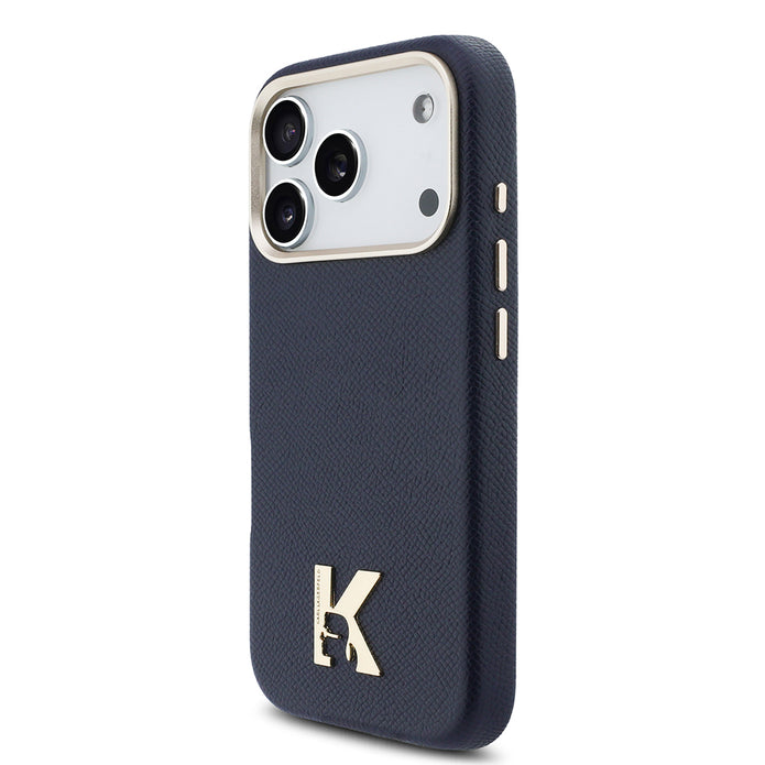 Karl Lagerfeld iPhone 17 Pro KHEAD Logolu Gold Kamera Çerçeveli MagSafe Uyumlu Kılıf