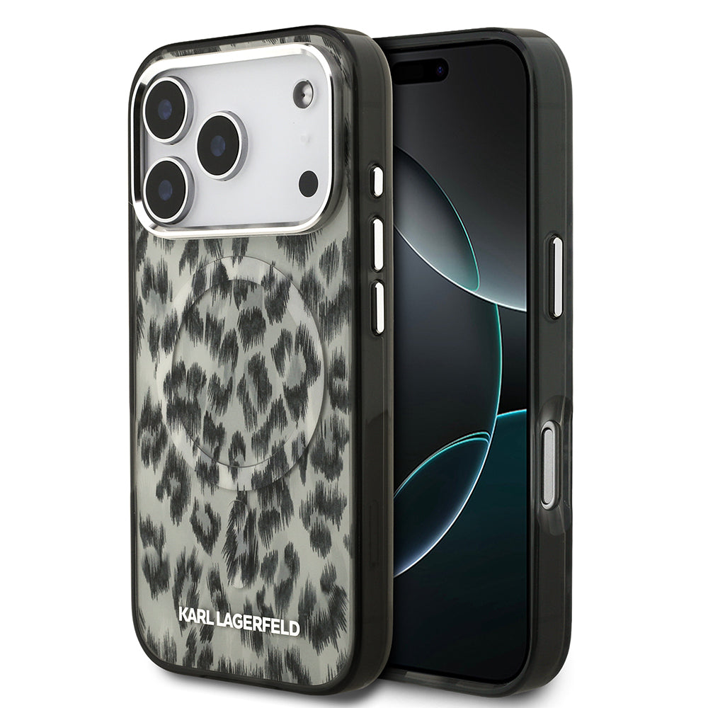 Karl Lagerfeld iPhone 17 Pro IML Leopar Baskılı MagSafe Uyumlu Kılıf