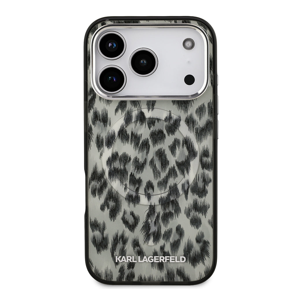 Karl Lagerfeld iPhone 17 Pro IML Leopar Baskılı MagSafe Uyumlu Kılıf