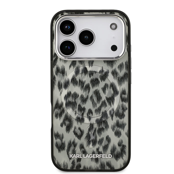 Karl Lagerfeld iPhone 17 Pro IML Leopar Baskılı MagSafe Uyumlu Kılıf