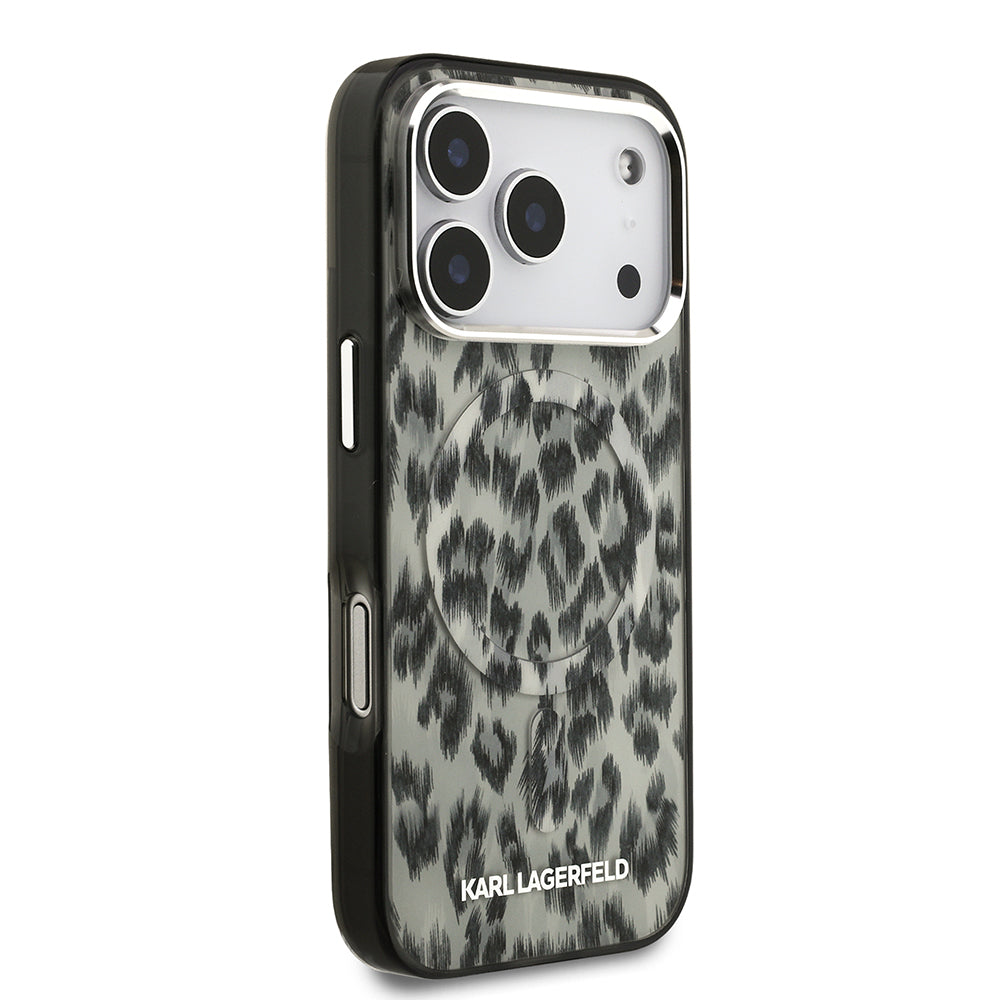 Karl Lagerfeld iPhone 17 Pro IML Leopar Baskılı MagSafe Uyumlu Kılıf