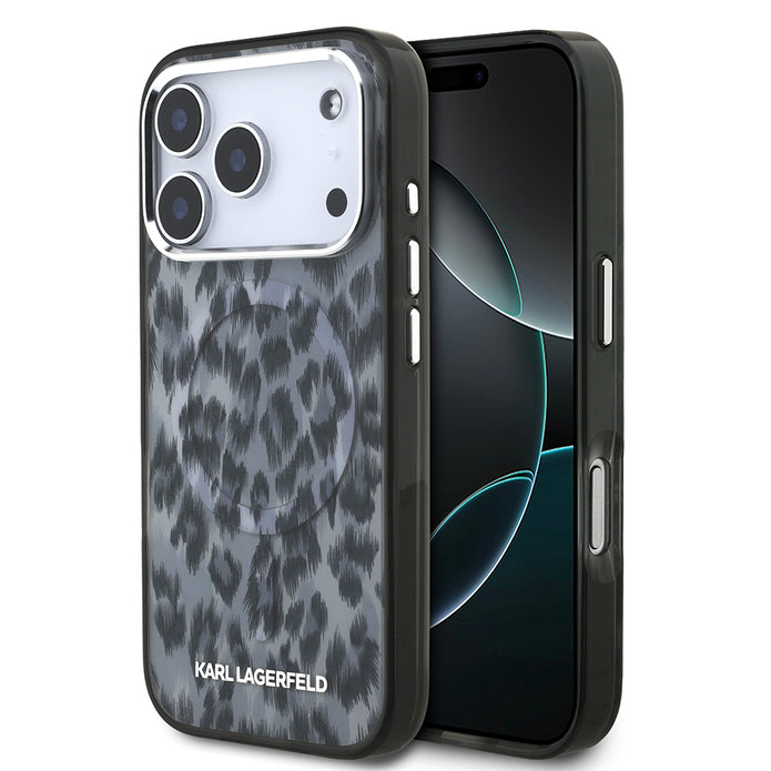Karl Lagerfeld iPhone 17 Pro IML Leopar Baskılı MagSafe Uyumlu Kılıf