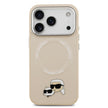 Karl Lagerfeld iPhone 17 Pro Metal Detaylı K&C PU Deri MagSafe Uyumlu Kılıf