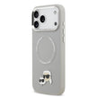 Karl Lagerfeld iPhone 17 Pro Metal Detaylı K&C PU Deri MagSafe Uyumlu Kılıf