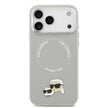 Karl Lagerfeld iPhone 17 Pro Metal Detaylı K&C PU Deri MagSafe Uyumlu Kılıf