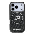 Karl Lagerfeld iPhone 17 Pro Parlayan Simli Karl & Choupette Heads Kılıf