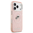 Karl Lagerfeld iPhone 17 Pro Parlayan Simli Karl & Choupette Heads Kılıf
