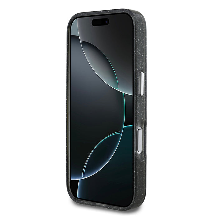 Karl Lagerfeld iPhone 17 Pro Parlayan Simli Karl & Choupette Sketch Logo Kılıf