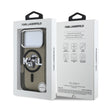 Karl Lagerfeld iPhone 17 Pro Parlayan Simli Karl & Choupette Sketch Logo Kılıf