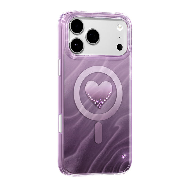 Zore Paris iPhone 17 Pro Rovix Kedi Gözü Kristal Detaylı PC TPU MagSafe Uyumlu Kılıf