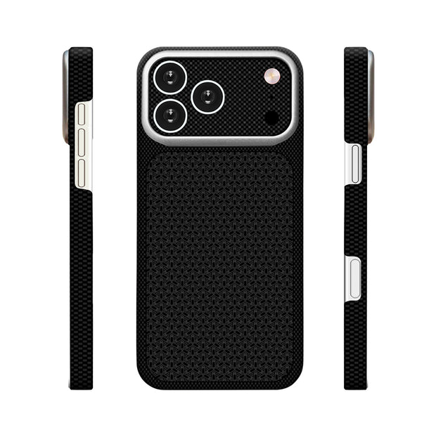 Zore Paris iPhone 17 Pro Nexel Dokulu Sert PC MagSafe Uyumlu Kılıf – Fotoğraf 9