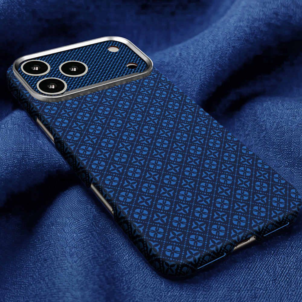 Zore Paris iPhone 17 Pro Velix Retro Çiçek Desenli Sert PC MagSafe Uyumlu Kılıf