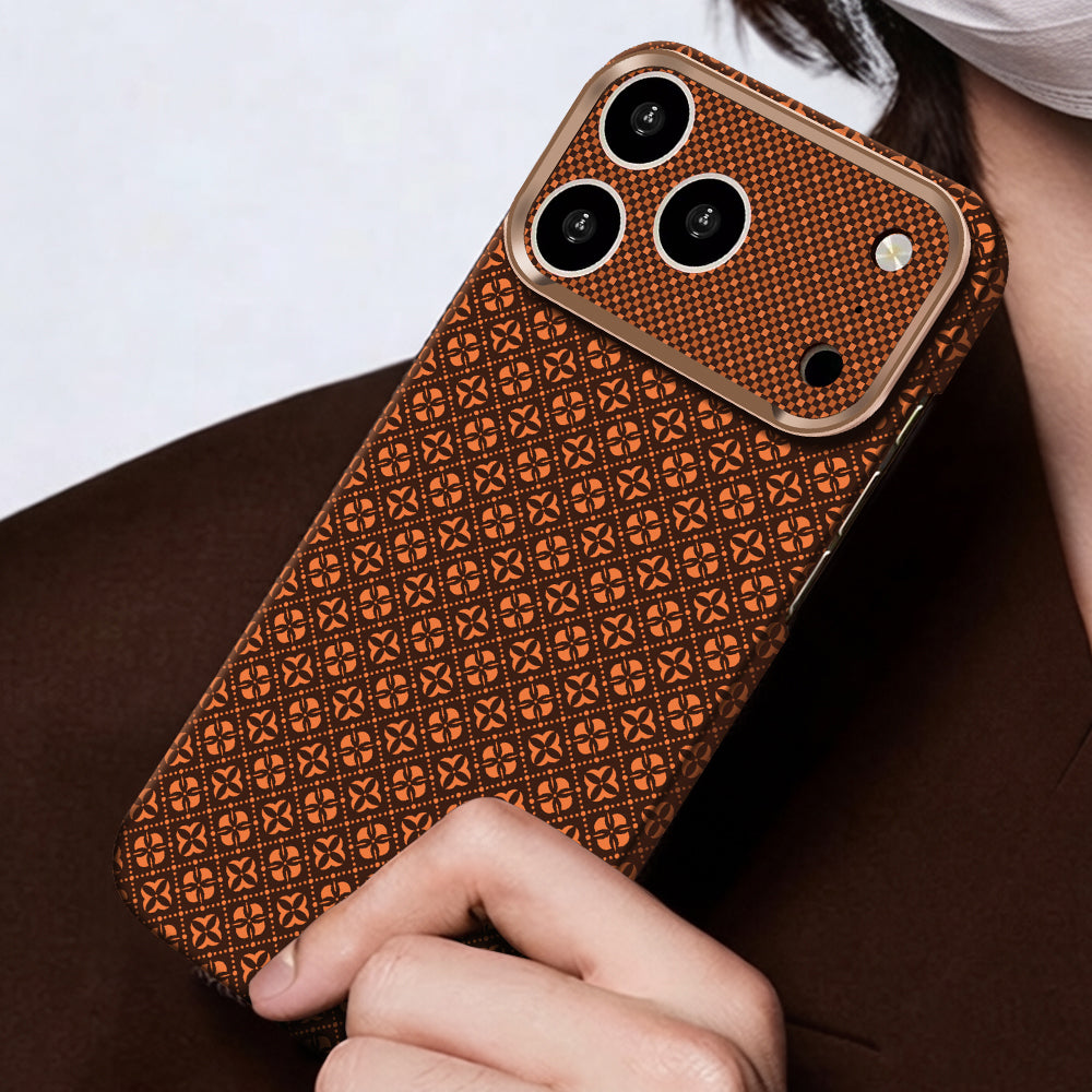 Zore Paris iPhone 17 Pro Velix Retro Çiçek Desenli Sert PC MagSafe Uyumlu Kılıf