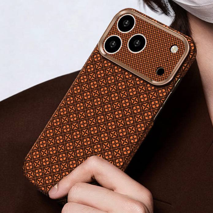 Zore Paris iPhone 17 Pro Velix Retro Çiçek Desenli Sert PC MagSafe Uyumlu Kılıf