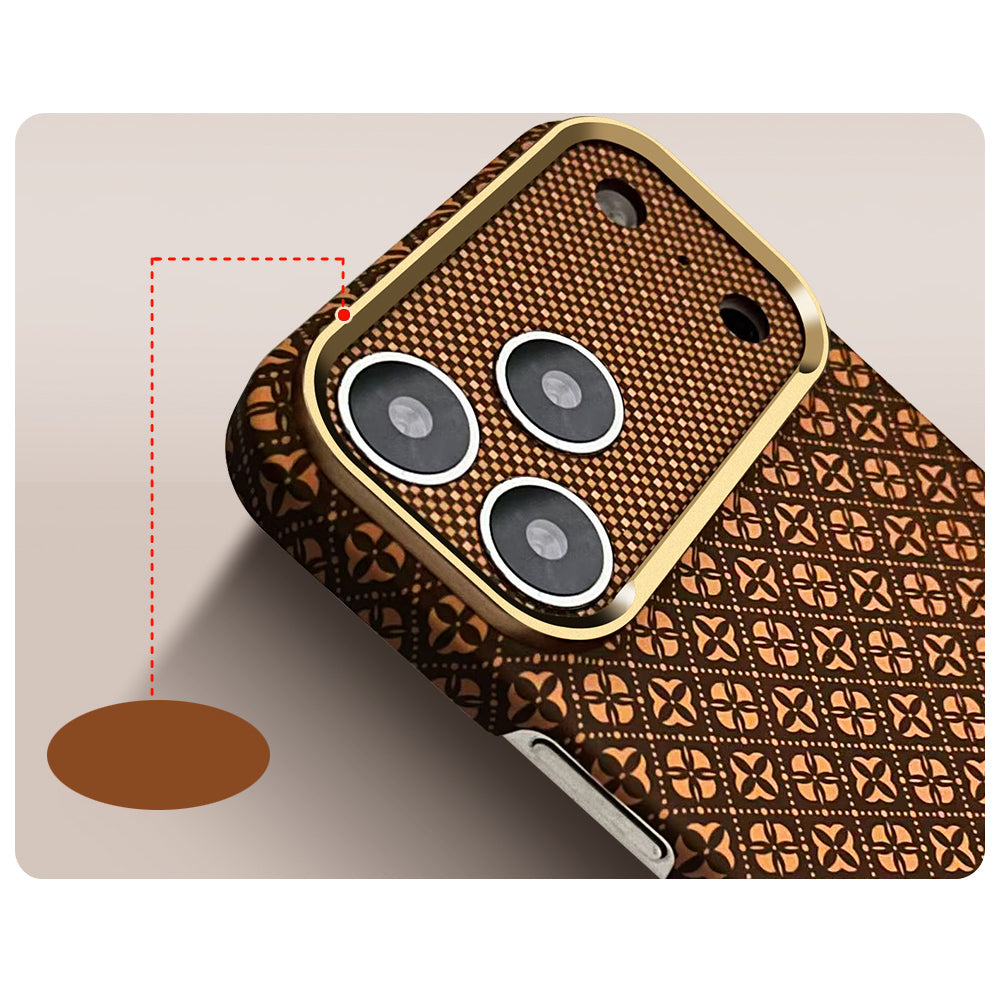 Zore Paris iPhone 17 Pro Velix Retro Çiçek Desenli Sert PC MagSafe Uyumlu Kılıf