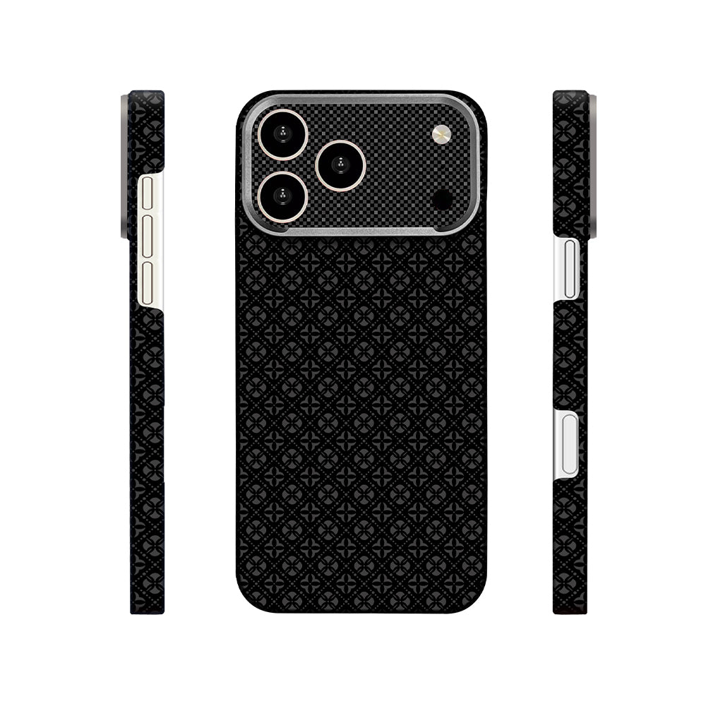Zore Paris iPhone 17 Pro Velix Retro Çiçek Desenli Sert PC MagSafe Uyumlu Kılıf