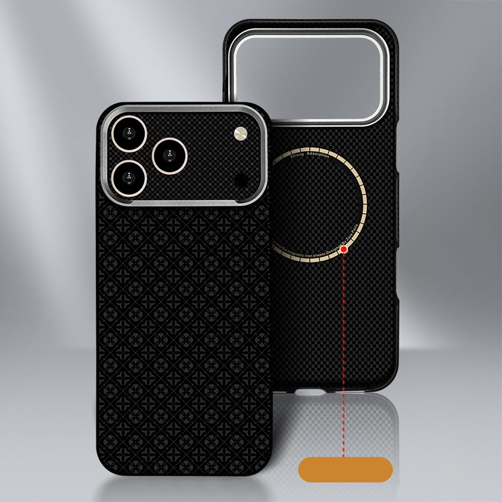 Zore Paris iPhone 17 Pro Velix Retro Çiçek Desenli Sert PC MagSafe Uyumlu Kılıf