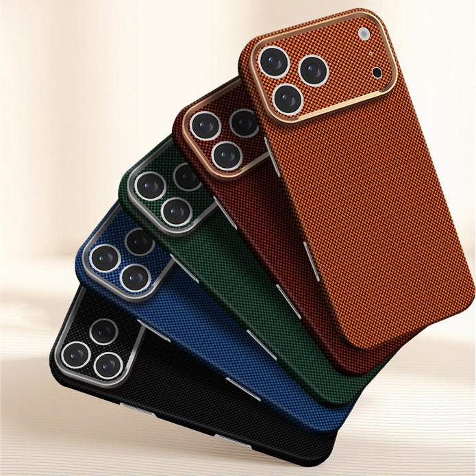 Zore Paris iPhone 17 Pro Zerre 400D Aramid Desenli Sert PC MagSafe Uyumlu Kılıf – Fotoğraf 5