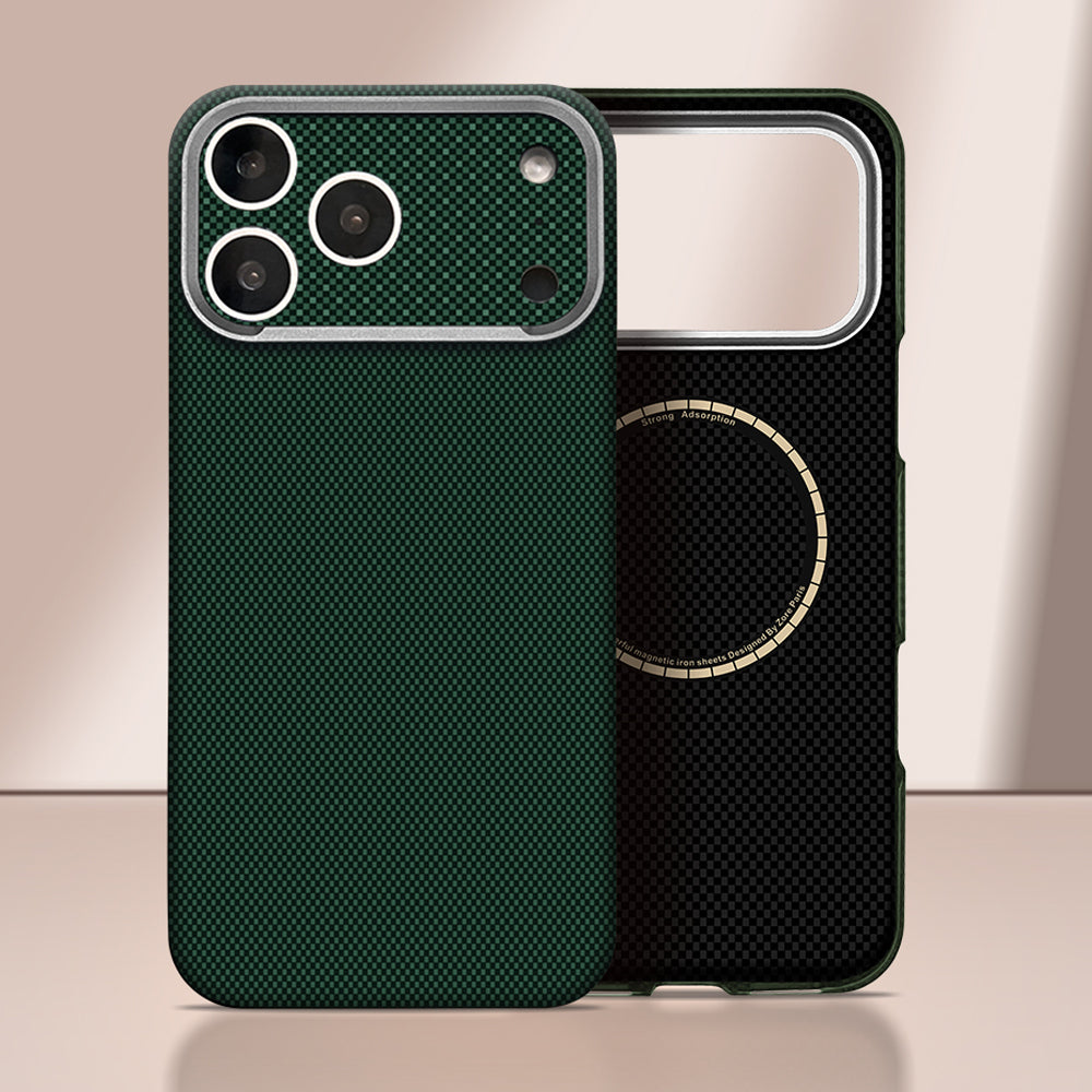 Zore Paris iPhone 17 Pro Zerre 400D Aramid Desenli Sert PC MagSafe Uyumlu Kılıf – Fotoğraf 9