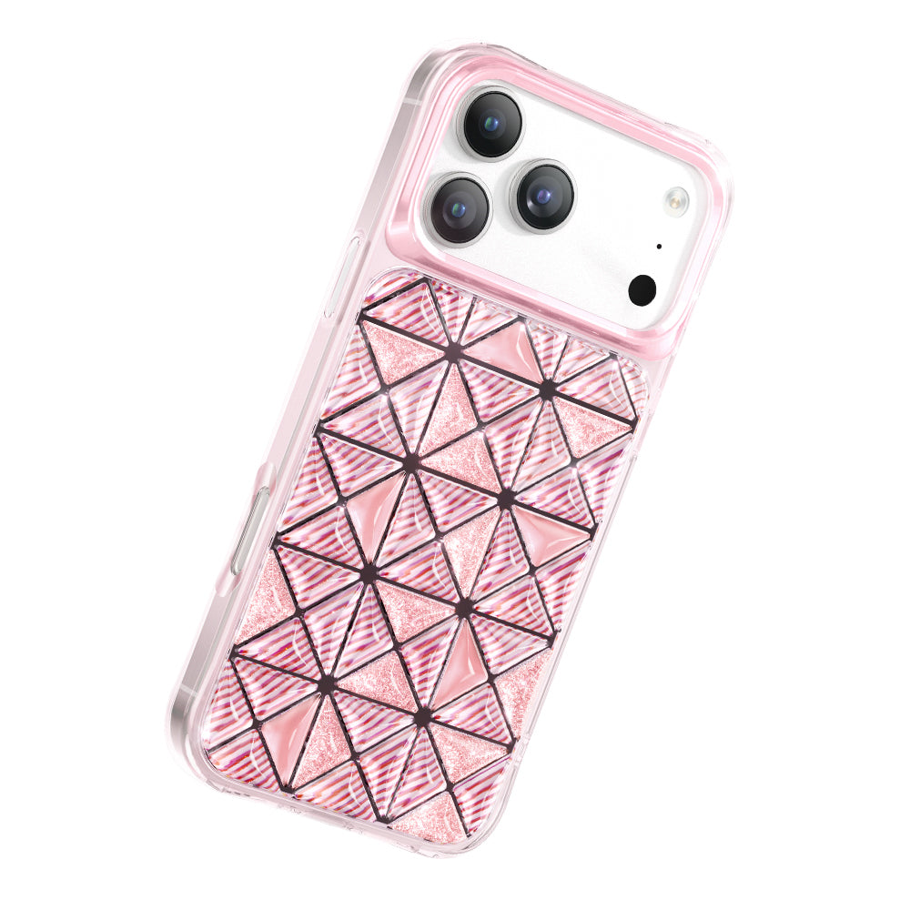 Zore Paris iPhone 17 Pro Max Kairo 3D Buz Blok TPU Kılıf – Fotoğraf 20