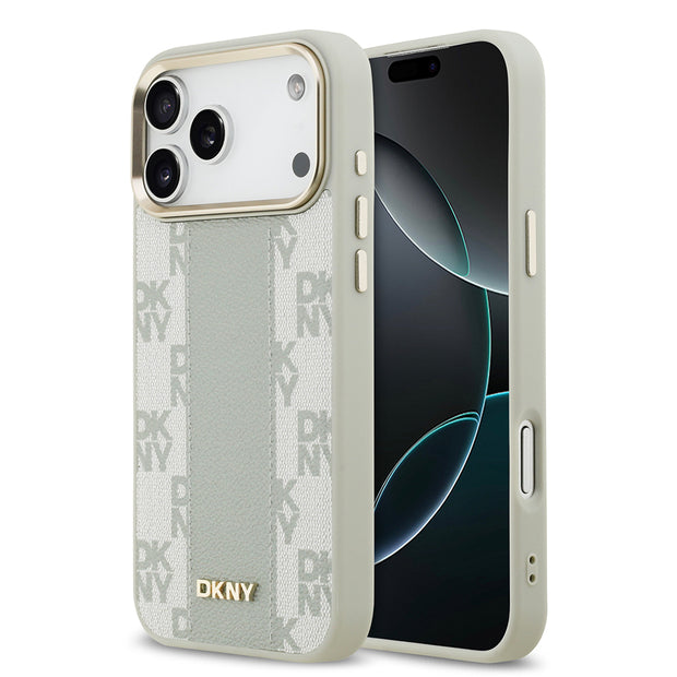 DKNY iPhone 17 Pro Max Checkered Pattern 3D MagSafe Uyumlu Kılıf – Fotoğraf 7