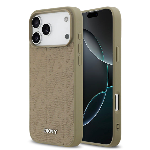 DKNY iPhone 17 Pro Max Grid Pattern 3D MagSafe Uyumlu Kılıf – Fotoğraf 7