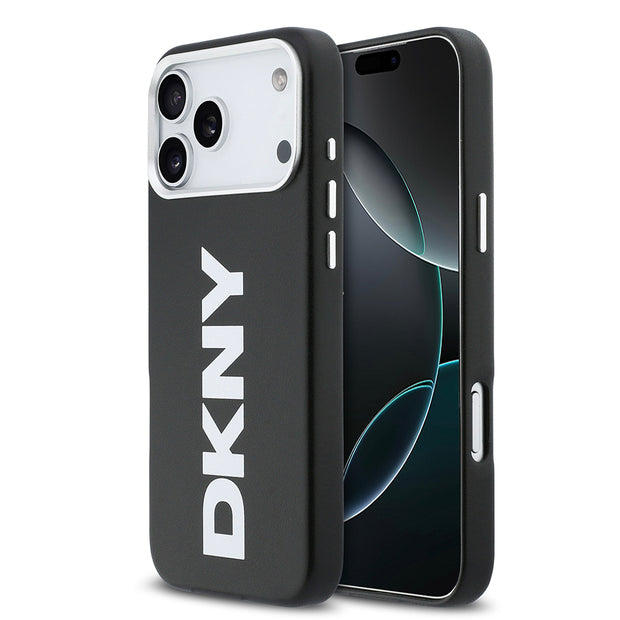 DKNY iPhone 17 Pro Max Büyük Dikey Logolu PU MagSafe Uyumlu Kılıf – Fotoğraf 1