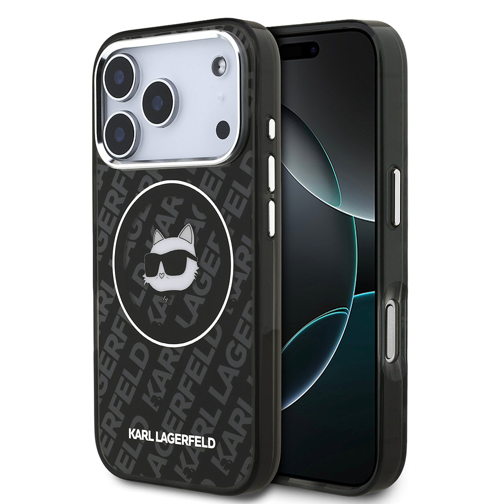 Karl Lagerfeld iPhone 17 Pro Max IML Baskılı Choupette Heads Kılıf