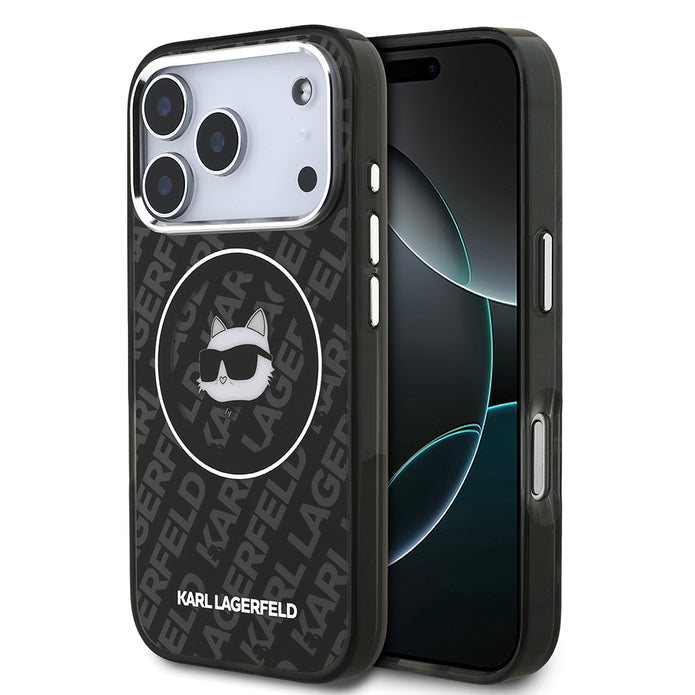 Karl Lagerfeld iPhone 17 Pro Max IML Baskılı Choupette Heads Kılıf